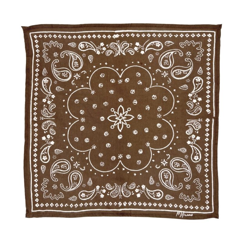 Grand foulard Oscar - Bronze bandana 100x100 cm