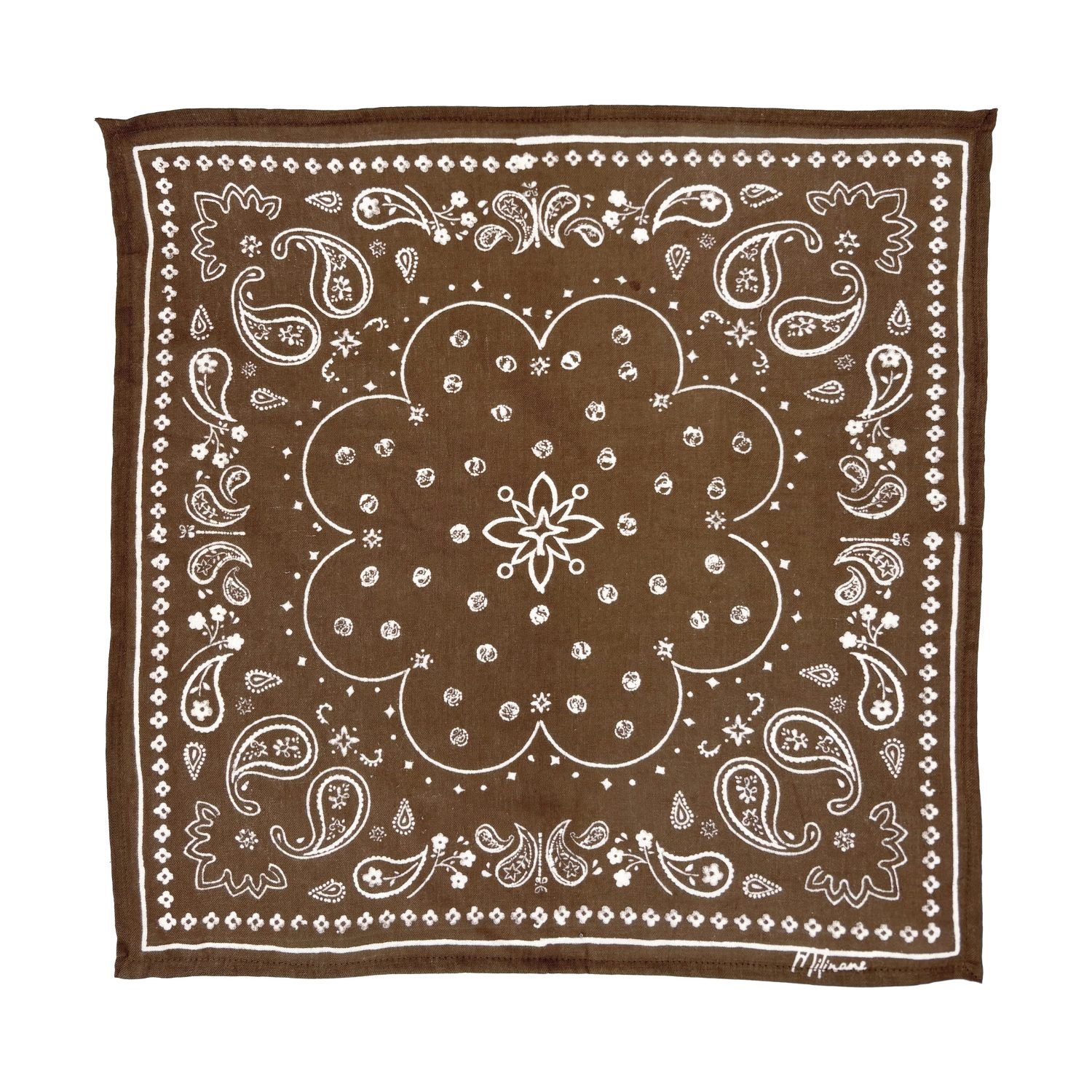 Grand foulard Oscar - Bronze bandana 100x100 cm