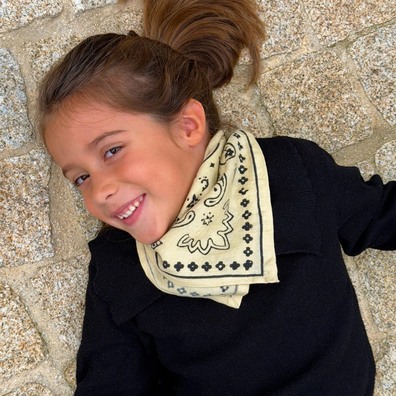 Petit foulard Oscar – Bandana milk 50x50 cm – Image 3