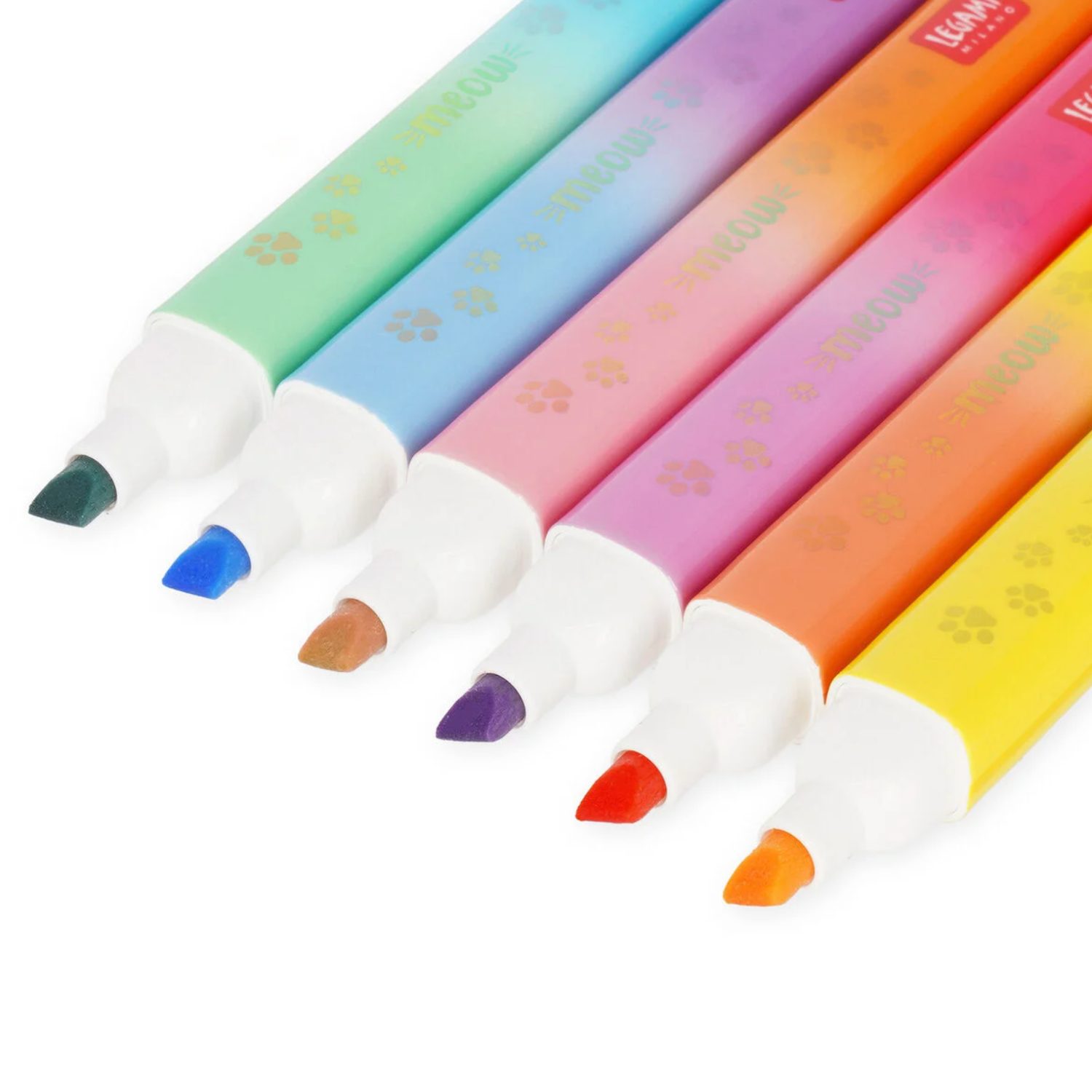 6 surligneurs double pointe Meow – Image 2