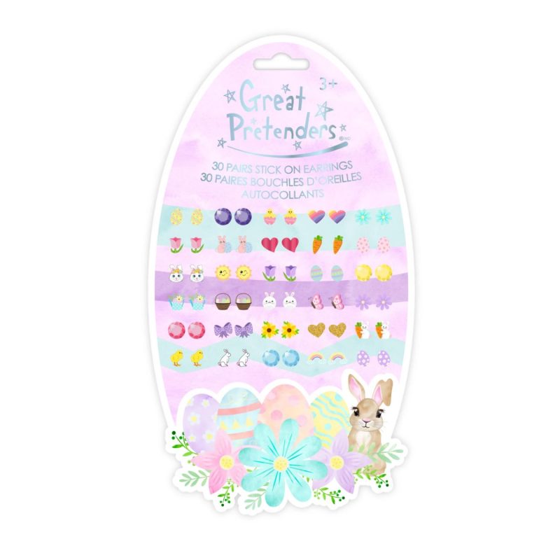 30 boucles d'oreilles autocollantes Pâques