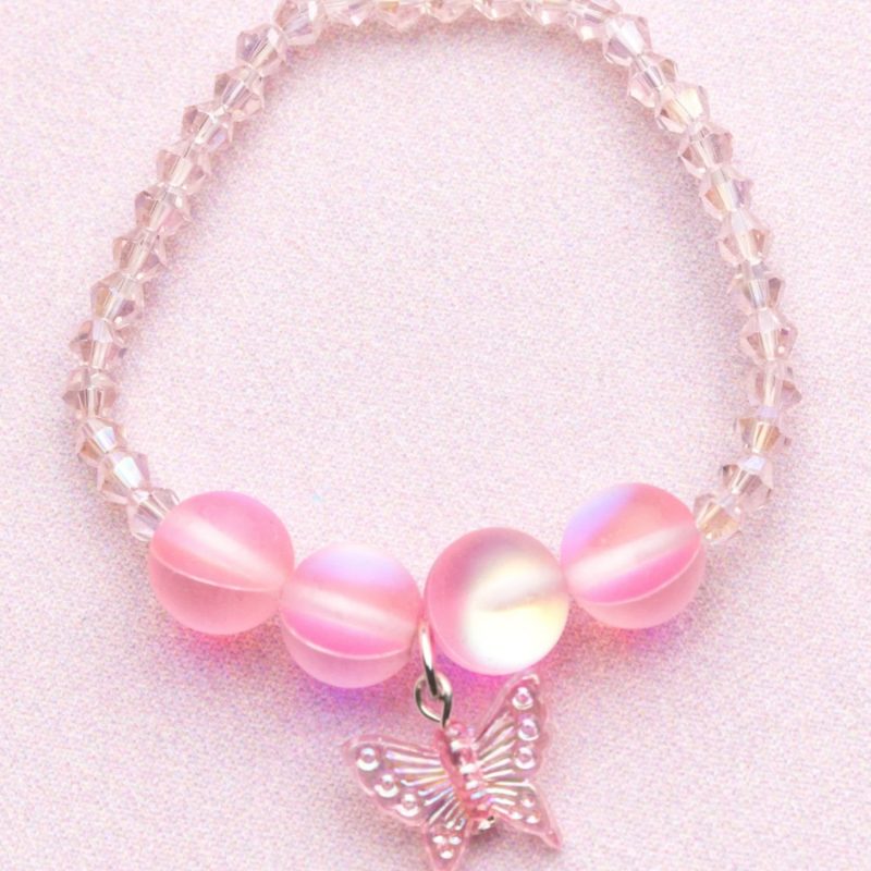 Boutique Holo pink crystal bracelet