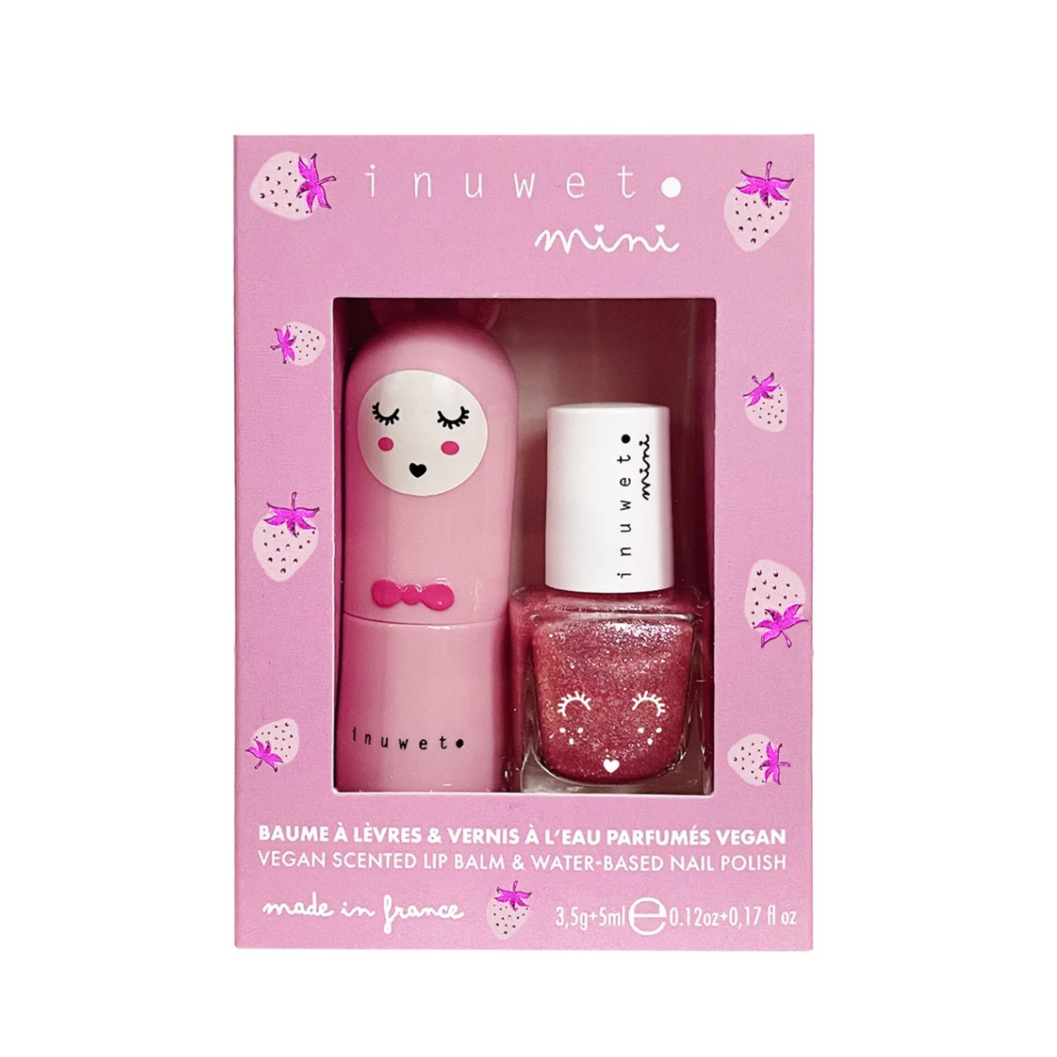 Duo Baume +vernis - Fraise