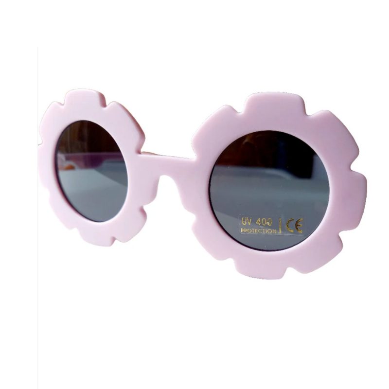 Lunettes enfant fleur violette