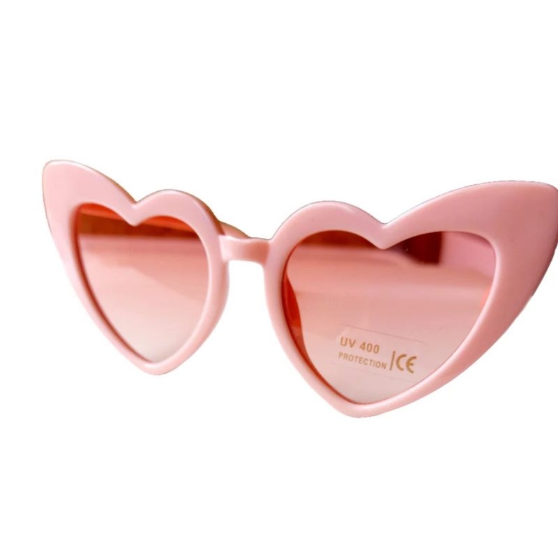 Lunettes enfant coeur rose