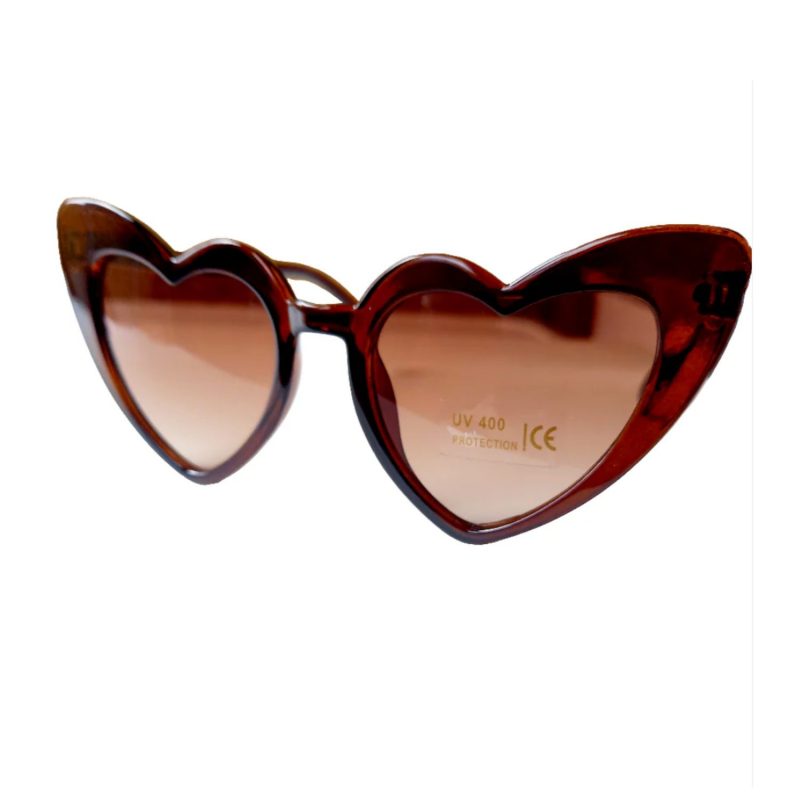 Lunettes enfant coeur marron