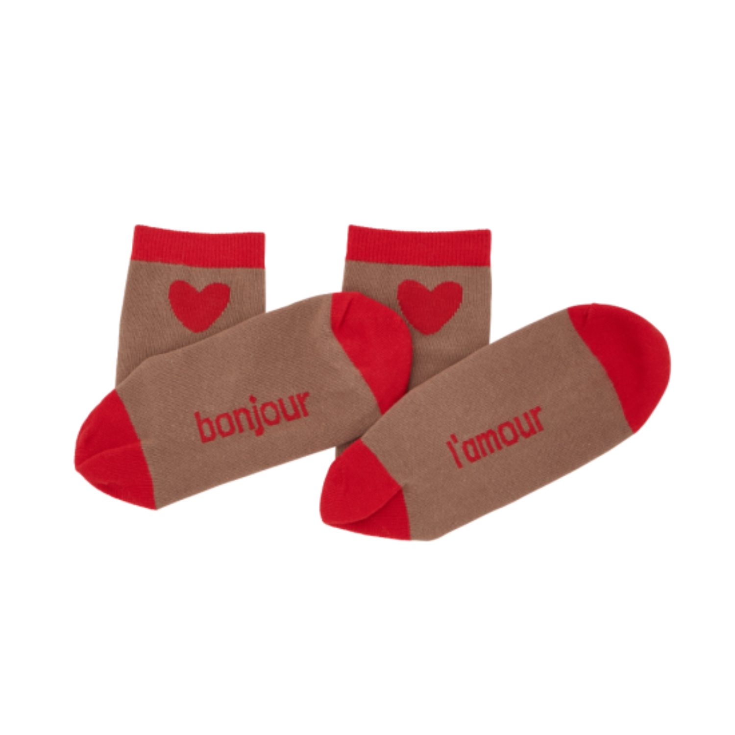 Chaussette enfant - Marron/rouge (24/30) – Image 3