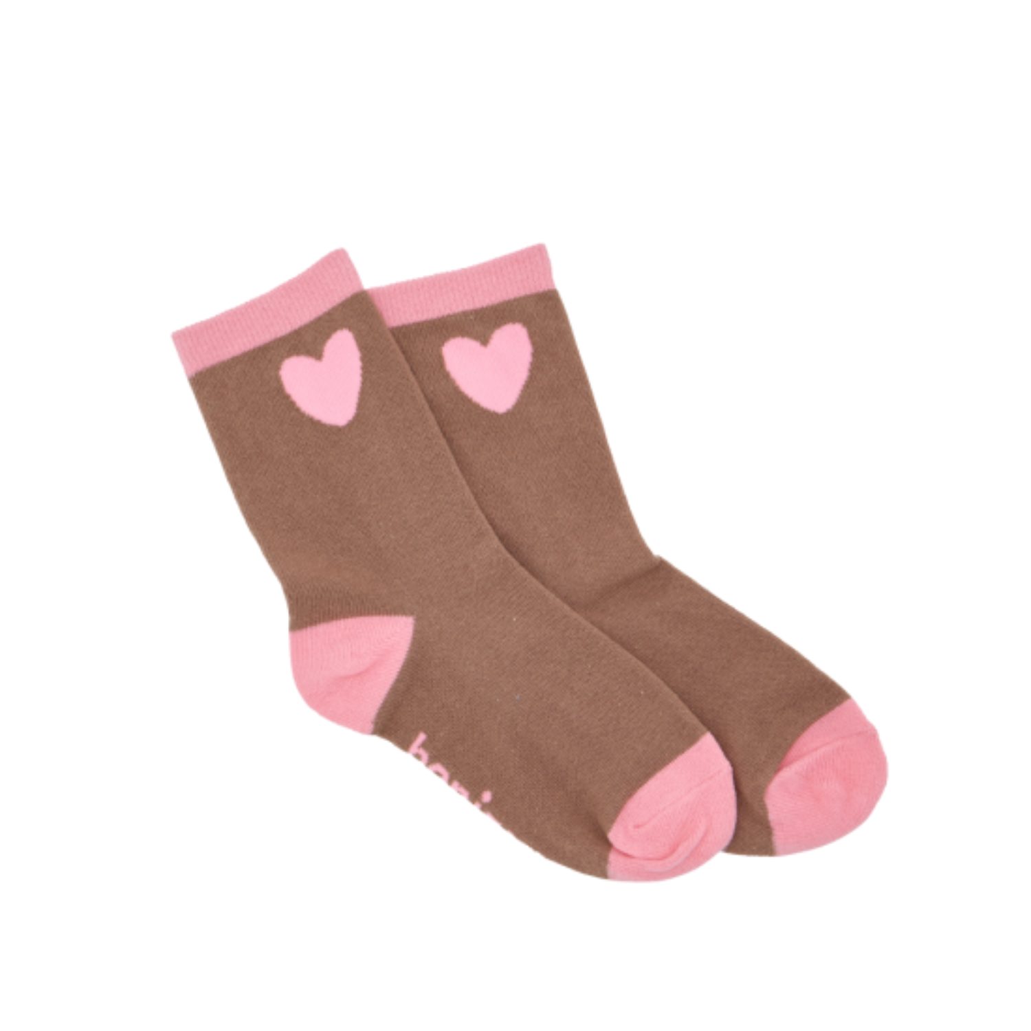 Chaussette enfant - Marron/rose (24/30) – Image 2