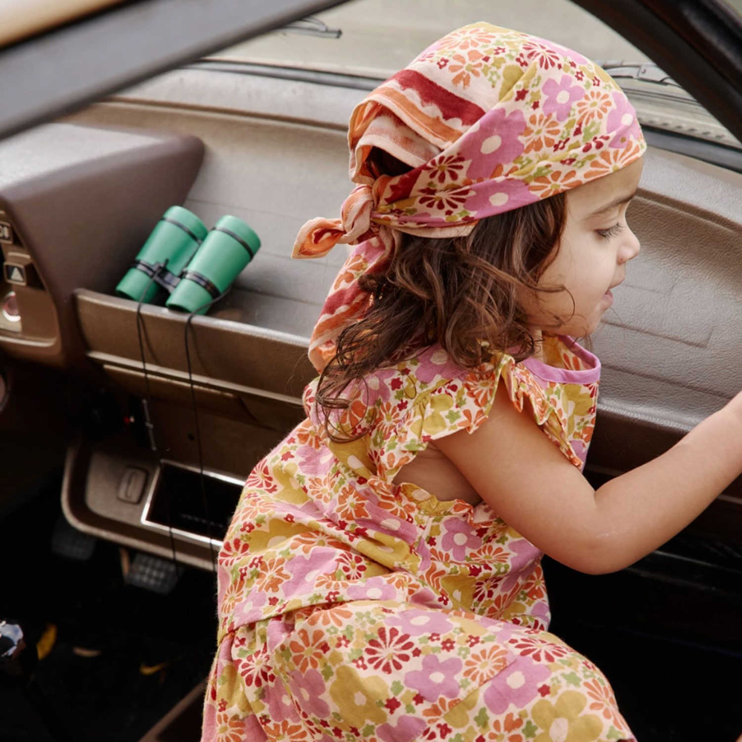 Petit foulard Janie mango – Image 3