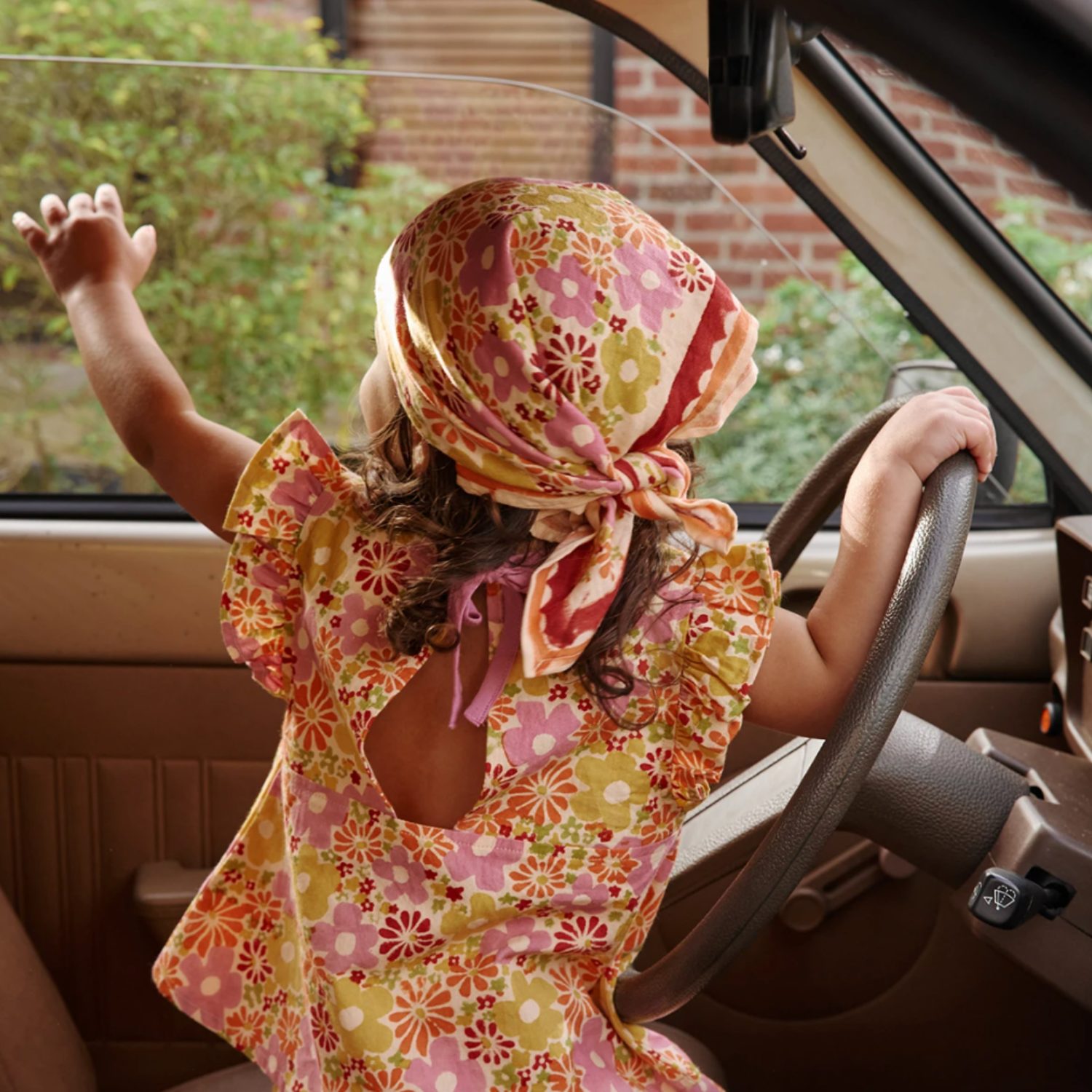 Petit foulard Janie mango – Image 4