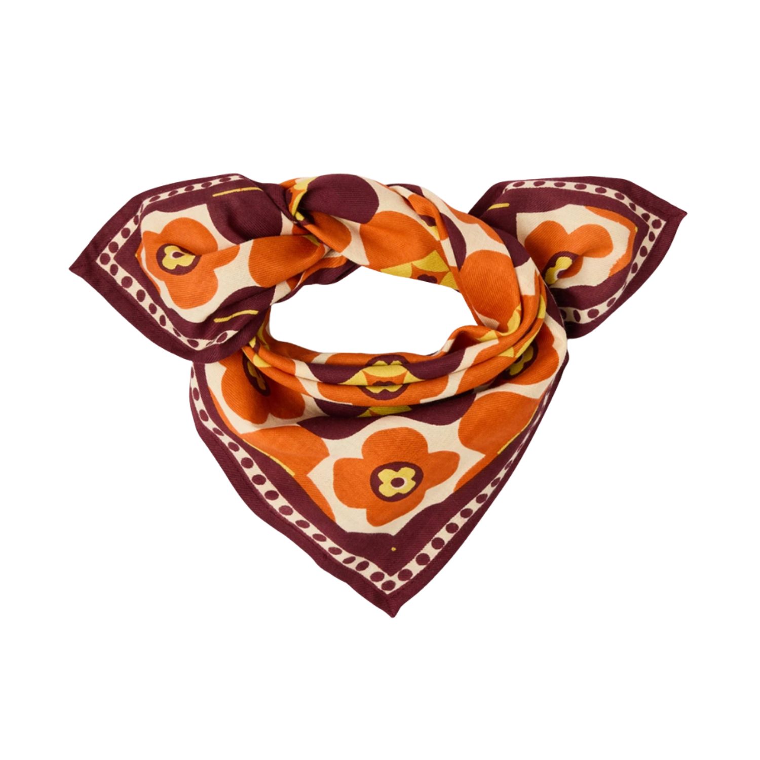 Petit foulard Caleido auburn