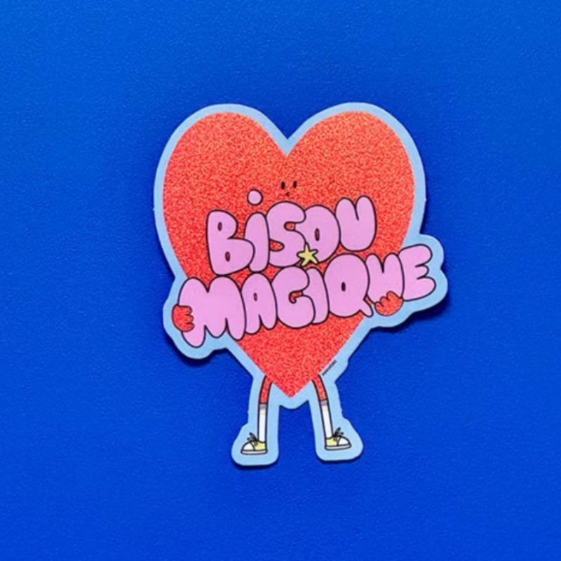 Sticker bisou magique