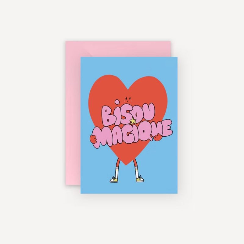 Carte Mariisoré - Coeur bisou magique