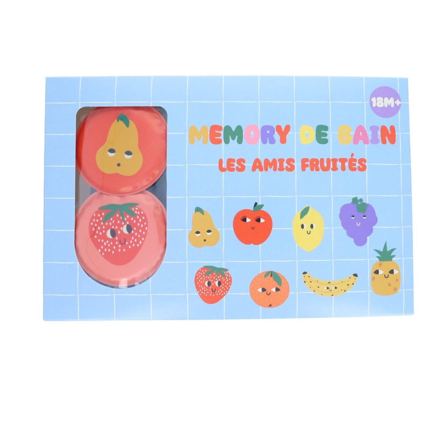 Mémory de bain les amis fruités