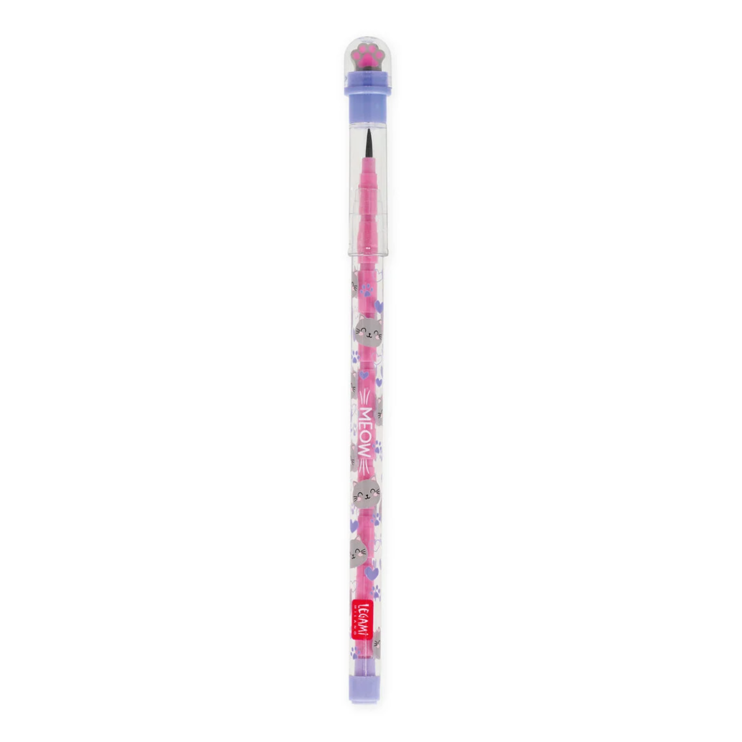 Crayon empilable gomme patte de chat