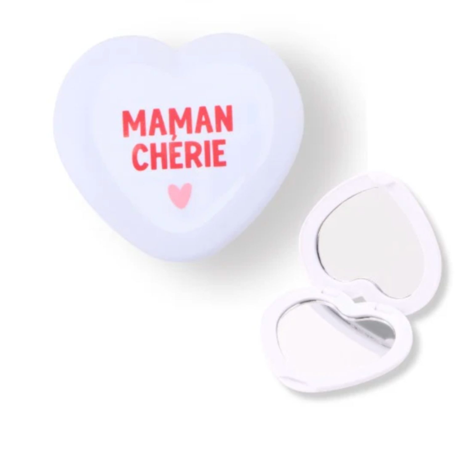 Miroir de poche "Maman chérie" - Blanc – Image 2