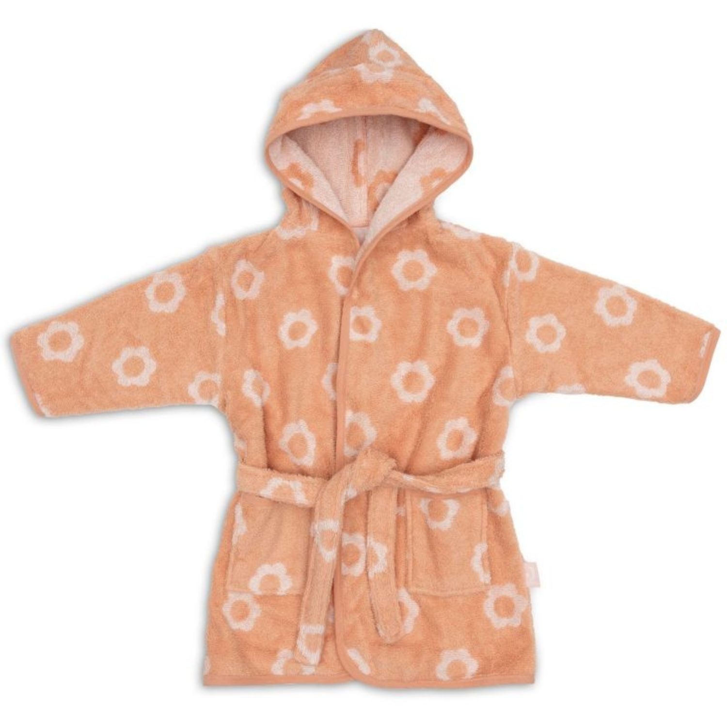 Peignoir de bain éponge jacquard – Flower 1-2 ans