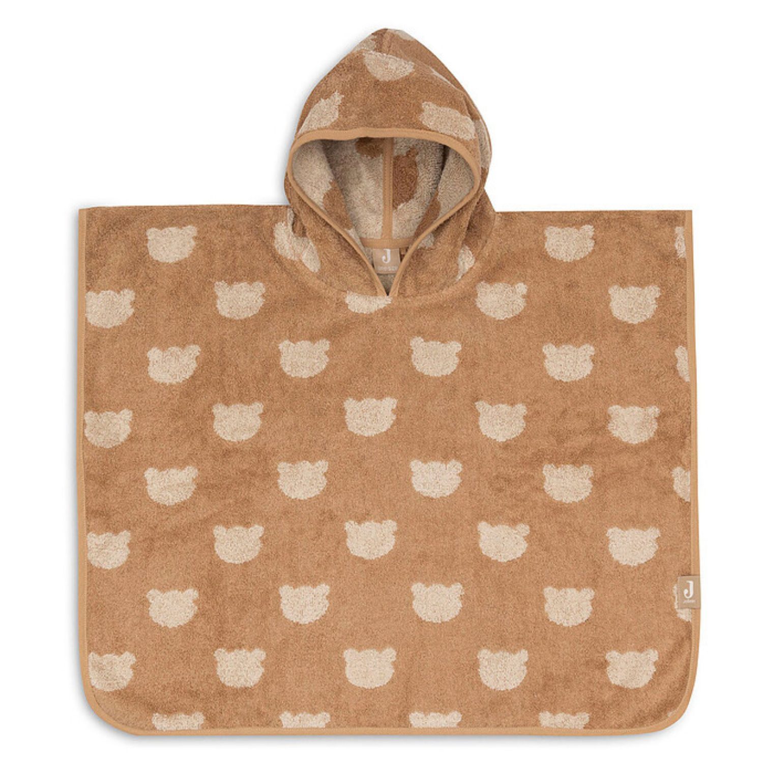 Poncho de bain éponge jacquard réversible – Teddy Bear Biscuit