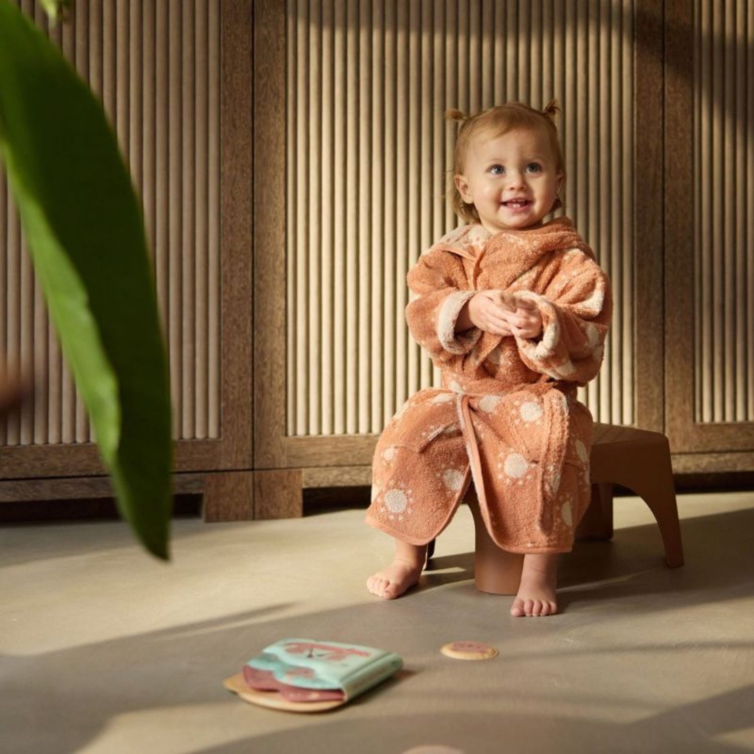 Peignoir de bain éponge jacquard – Sun 1-2 ans – Image 3