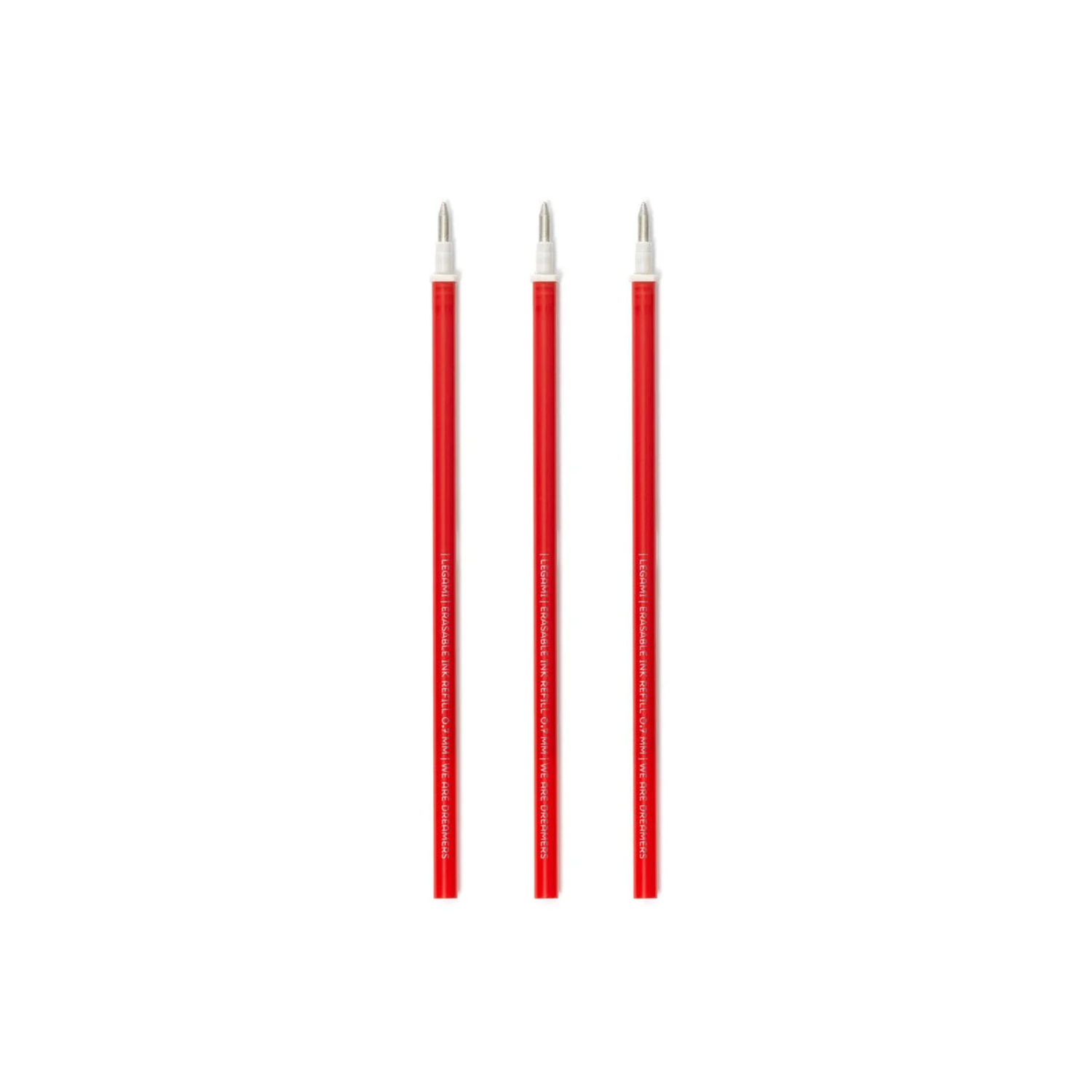 Lot de 3 recharges pour stylo gel effaçable – Rouge – Image 2