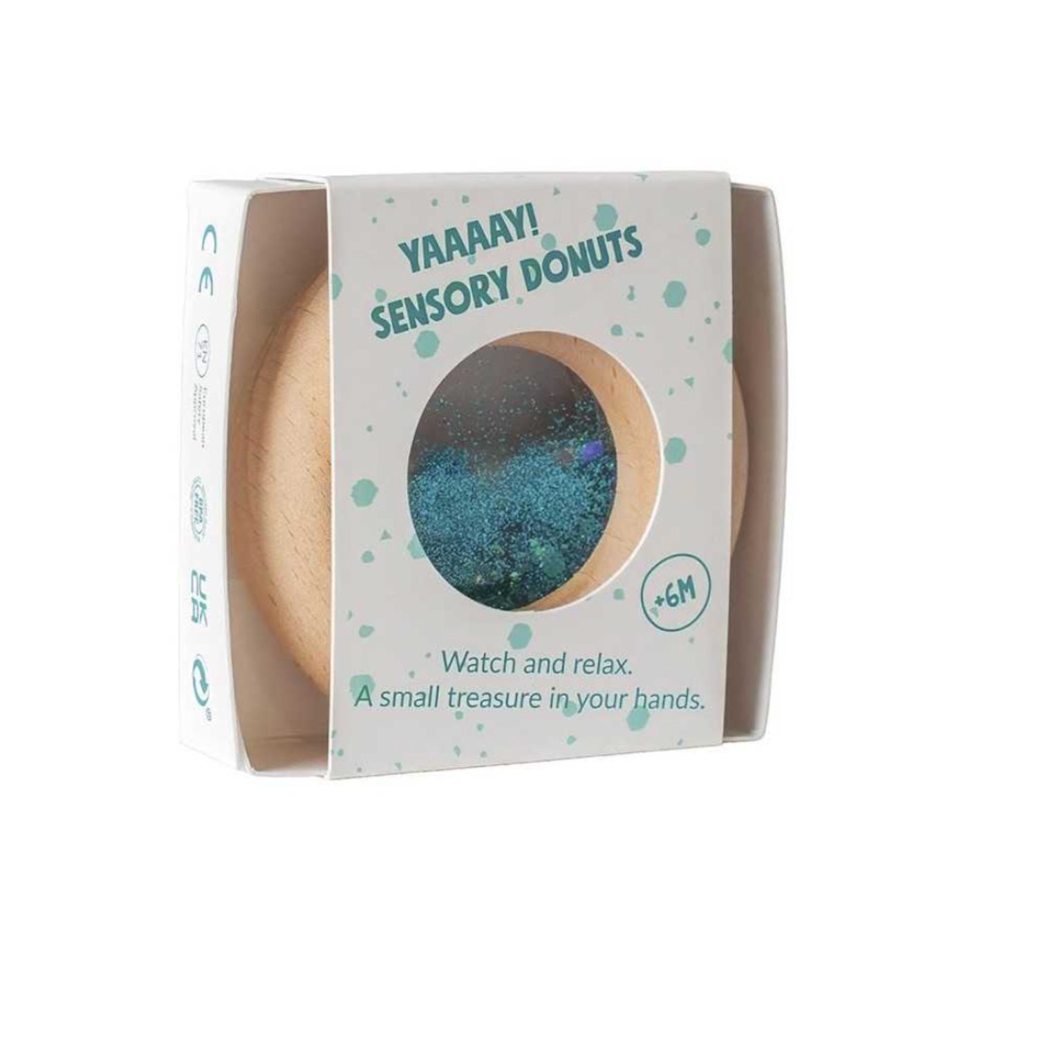 Donut sensoriel pailleté - Bleu – Image 2