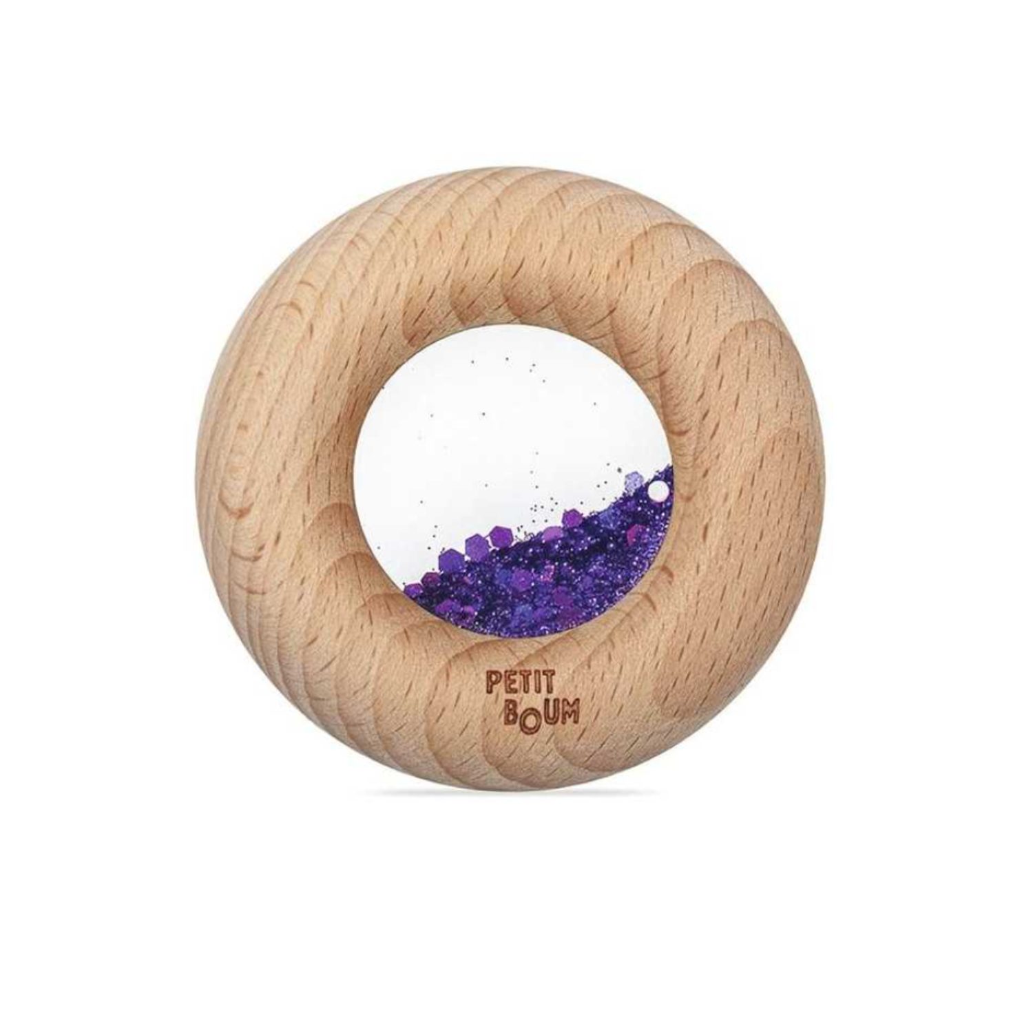 Donut sensoriel pailleté - Violet