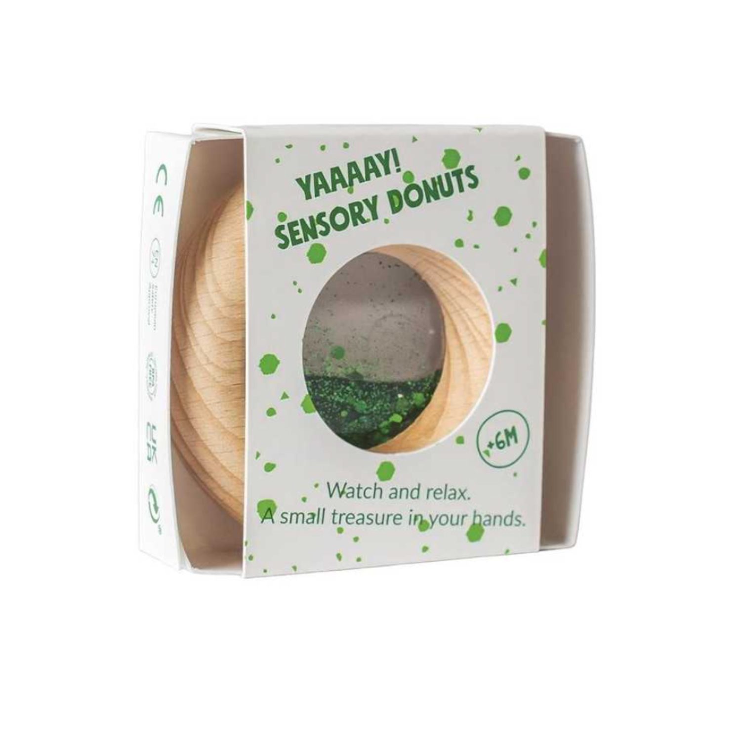 Donut sensoriel pailleté - Vert – Image 2
