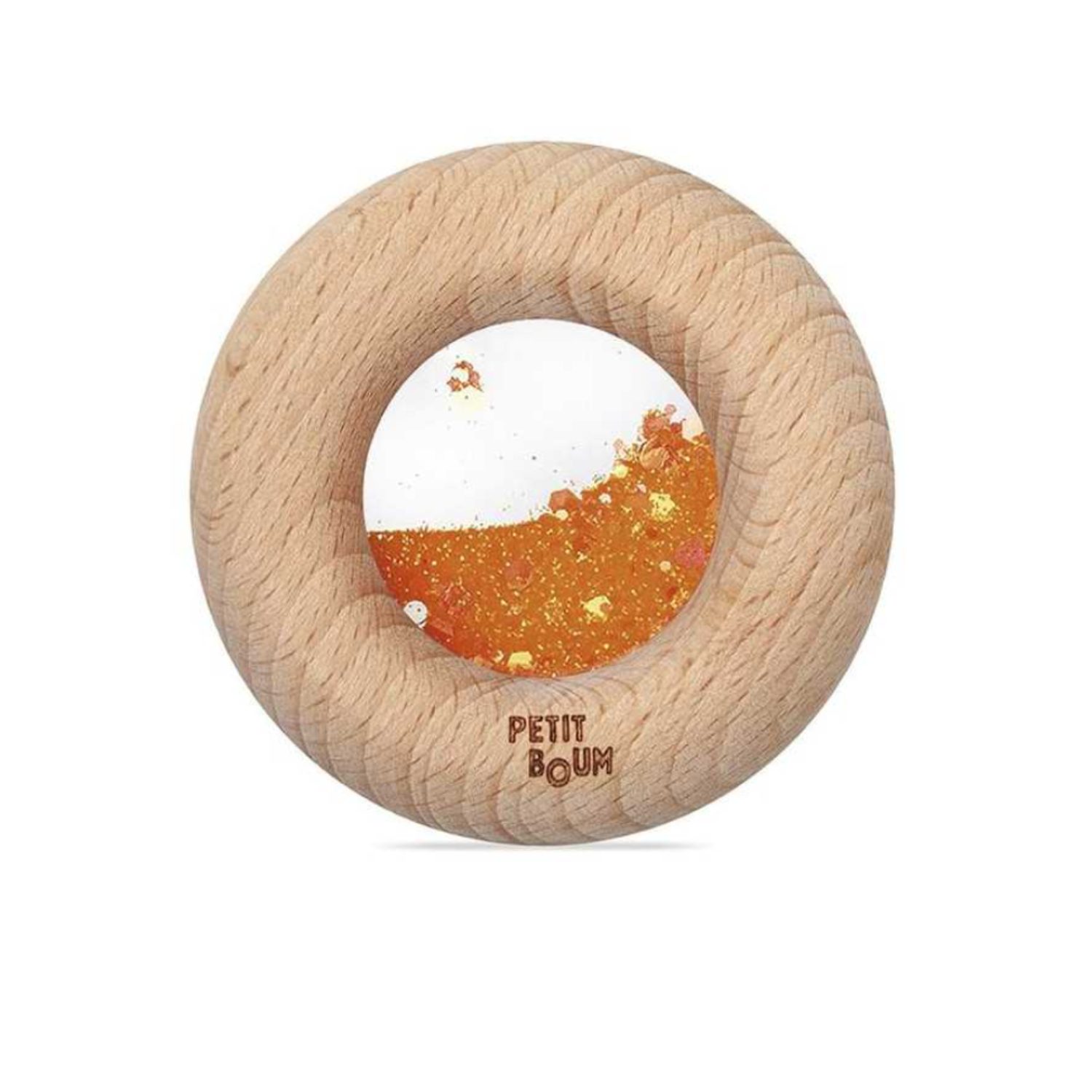 Donut sensoriel pailleté - Orange