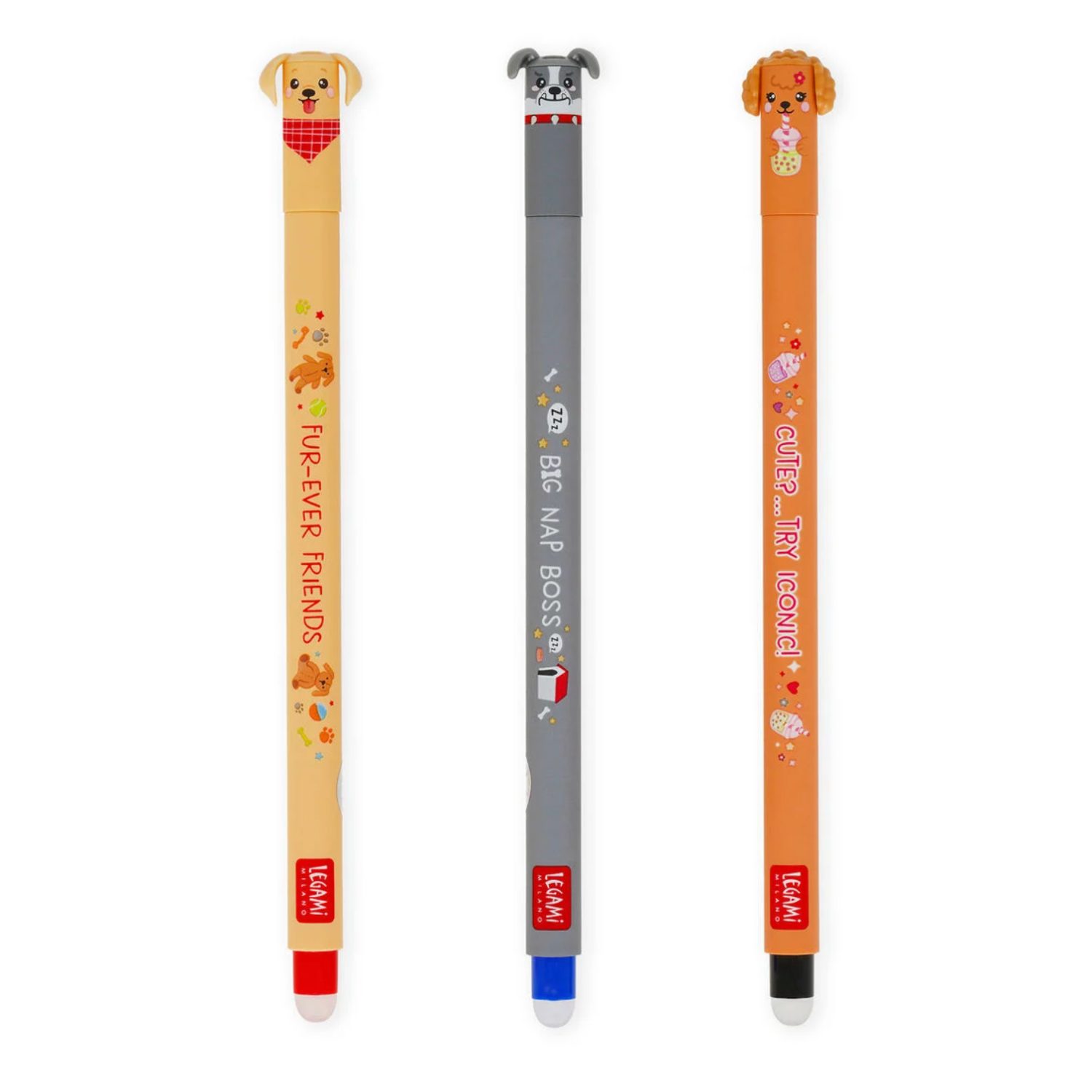 Set 3 stylos Fur-ever Legami