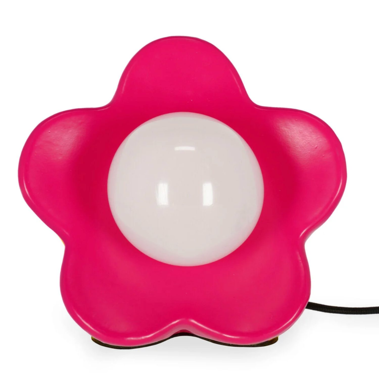 Lampe led de table fleur rose