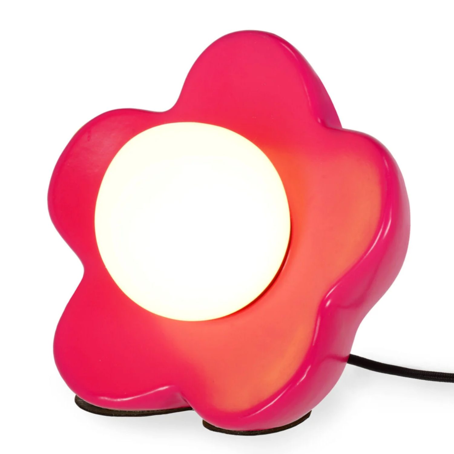 Lampe led de table fleur rose – Image 2