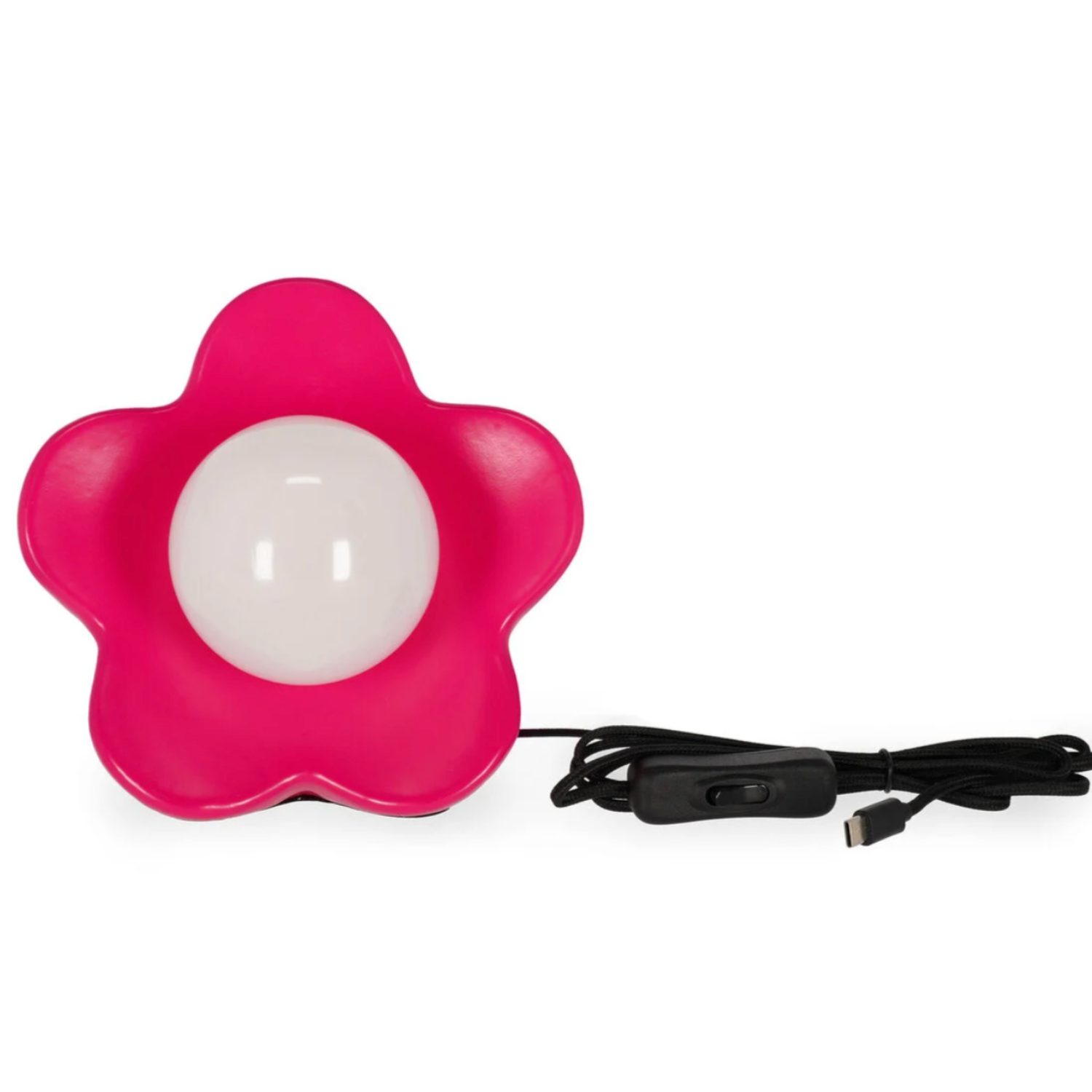 Lampe led de table fleur rose – Image 3