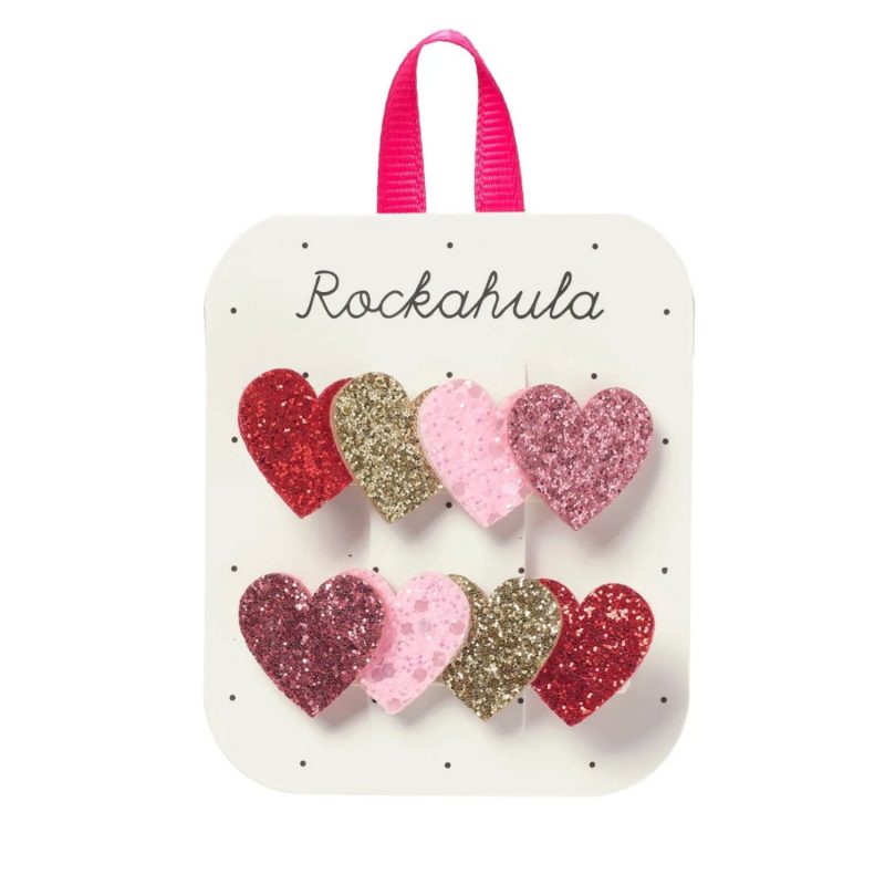 Sweetheart sparkle bar clips
