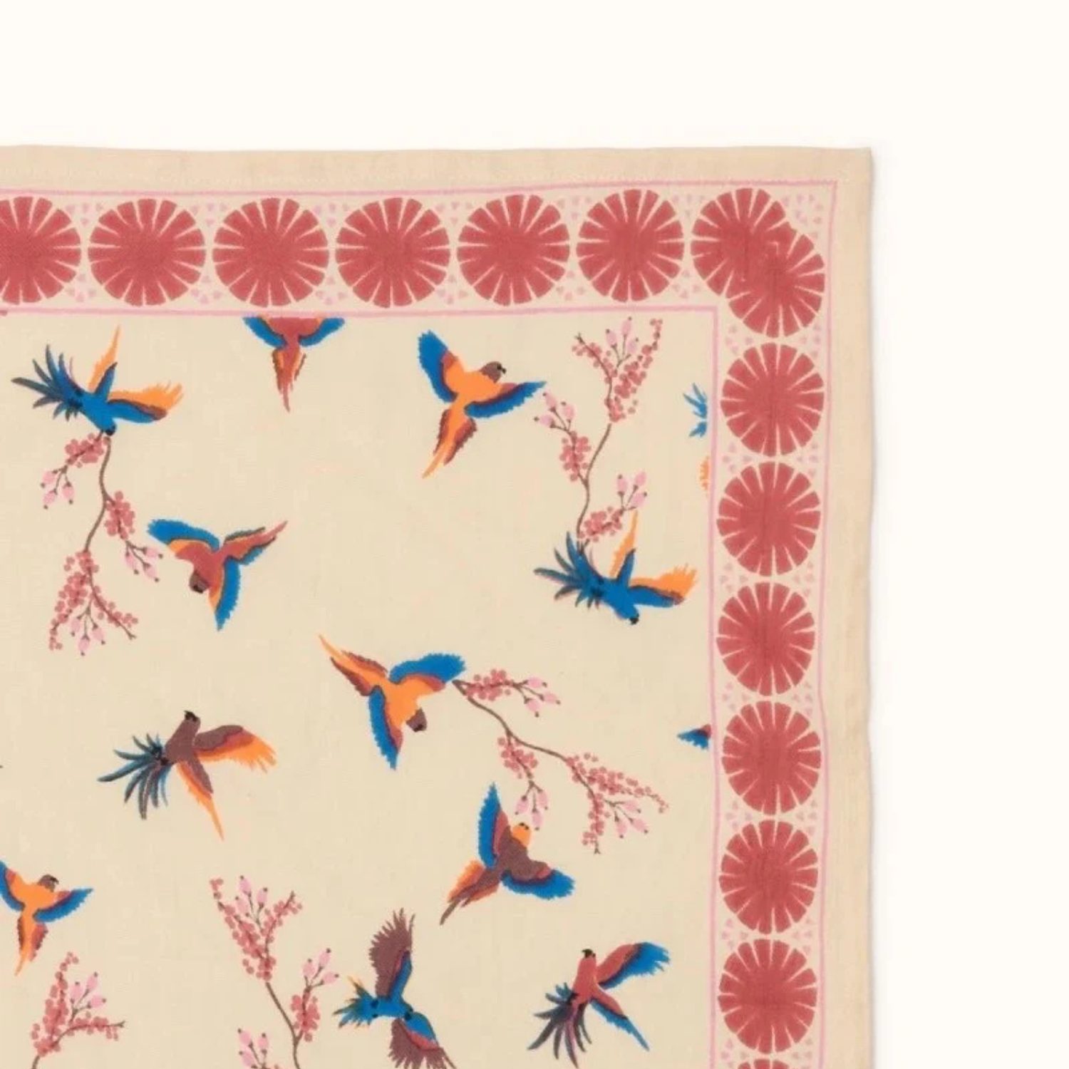 Grand foulard - Cerisier Macadamia Dahlia – Image 3