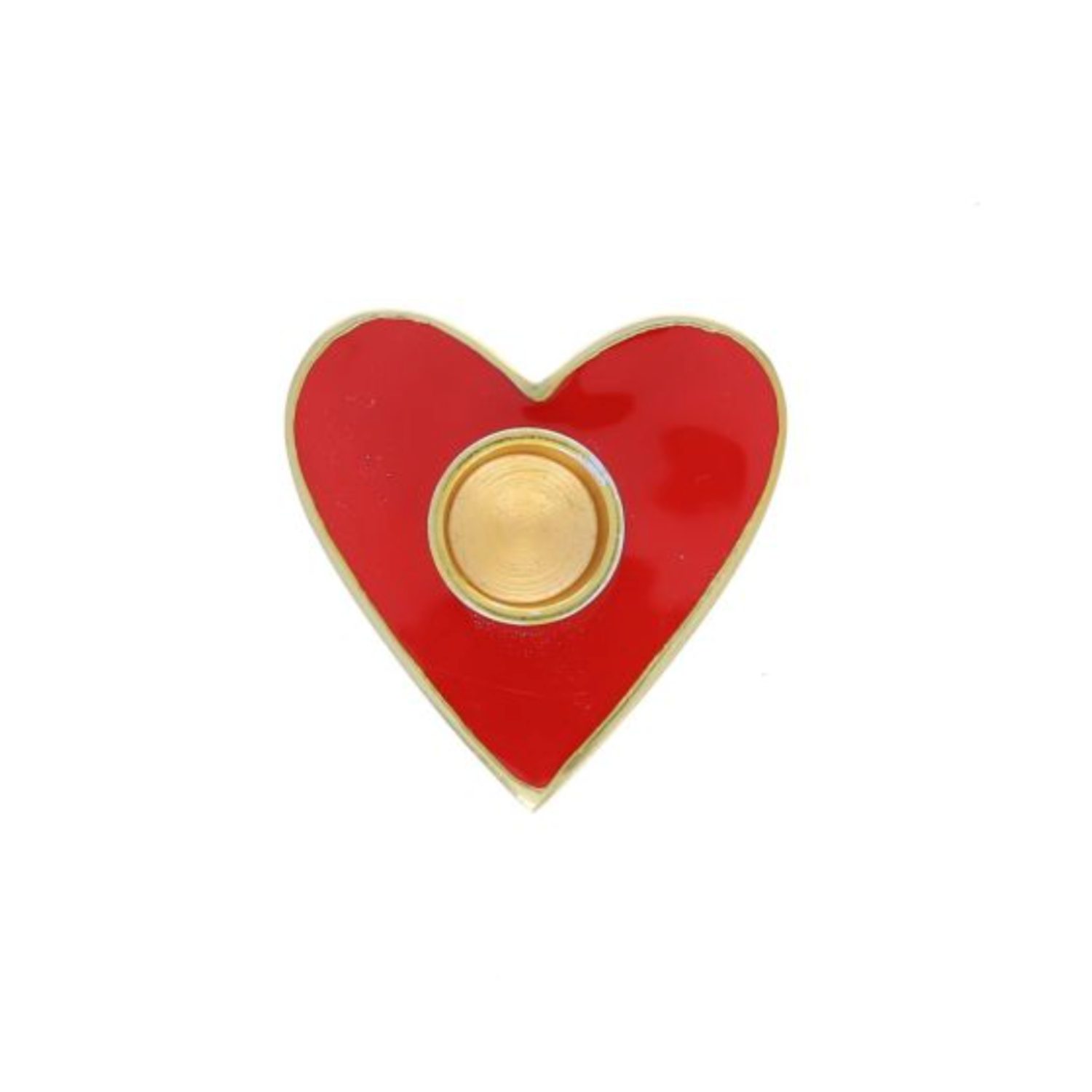 Bougeoir coeur rouge – Image 2