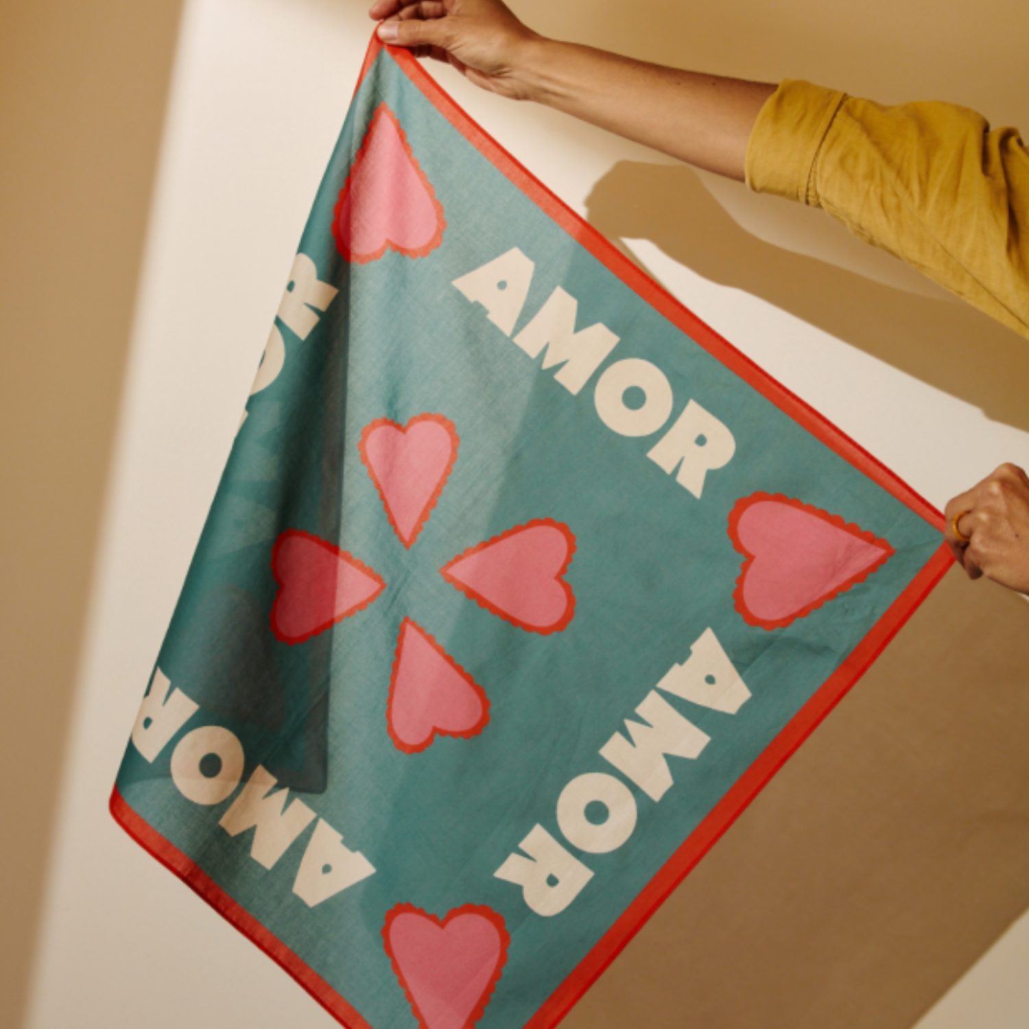 Foulard vert amor paraty – Image 3