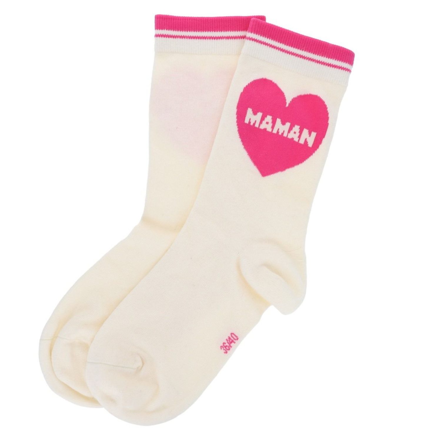 Chaussettes Maman d'amour coeur 36/40