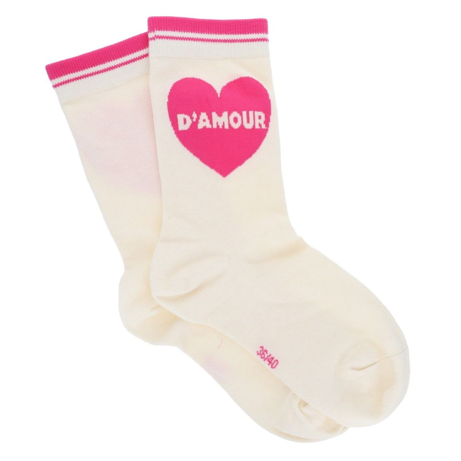 Chaussettes Maman d'amour coeur 36/40 – Image 2