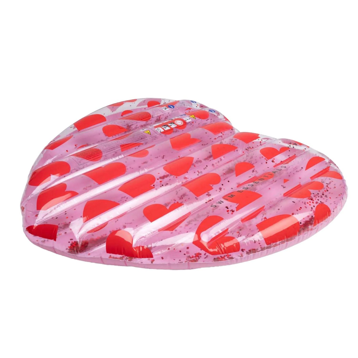 Matelas gonflable coeurs 150 cm – Image 2