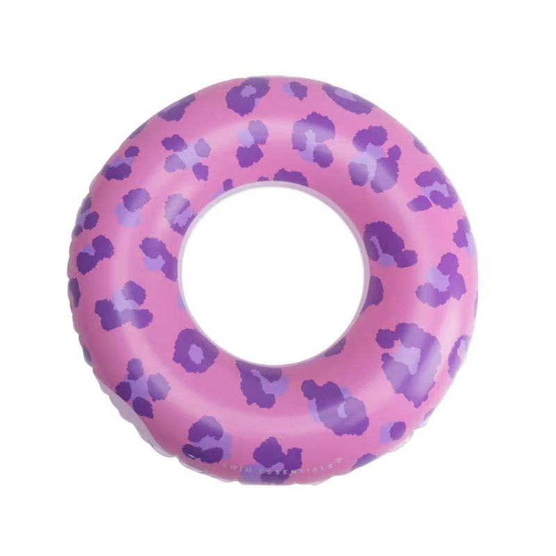 Bouée 90 cm Léopard Rose/violet