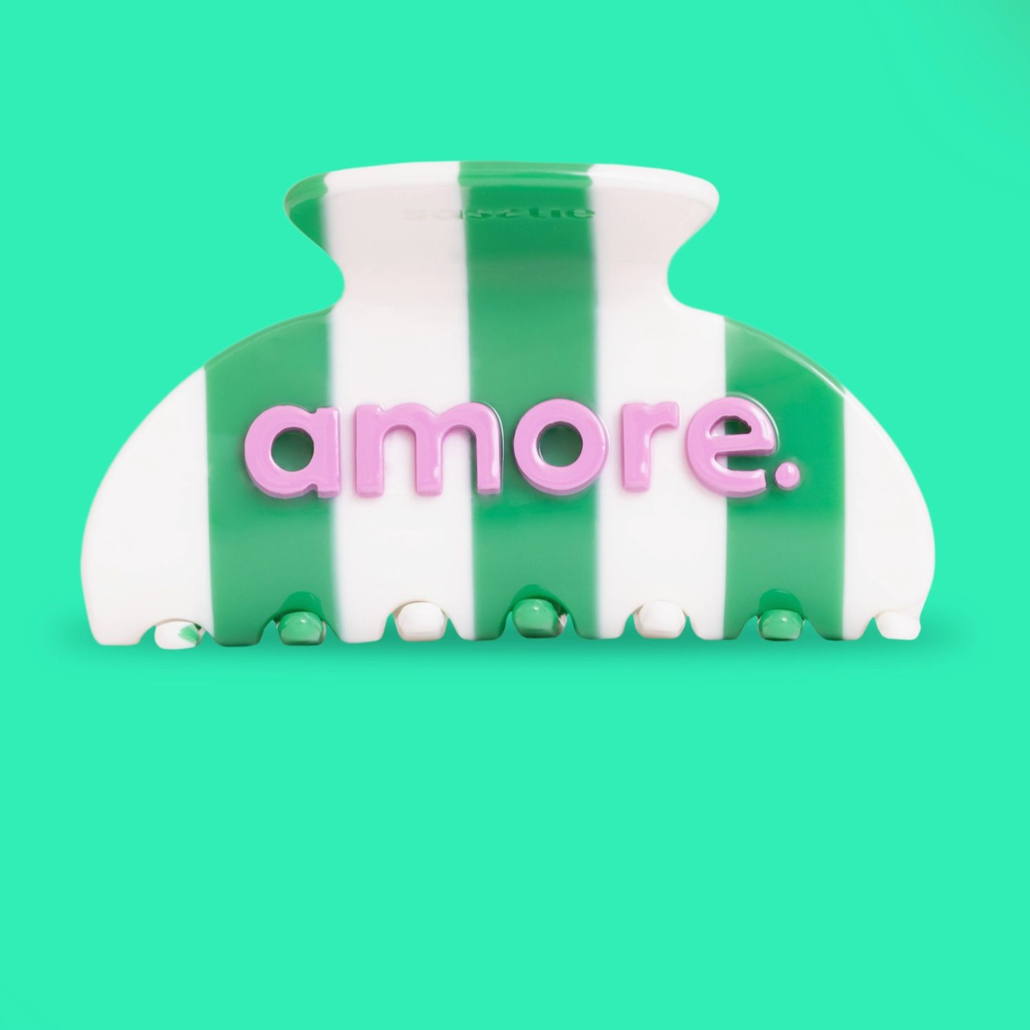 Grosse pince crabe Amore stripes vert