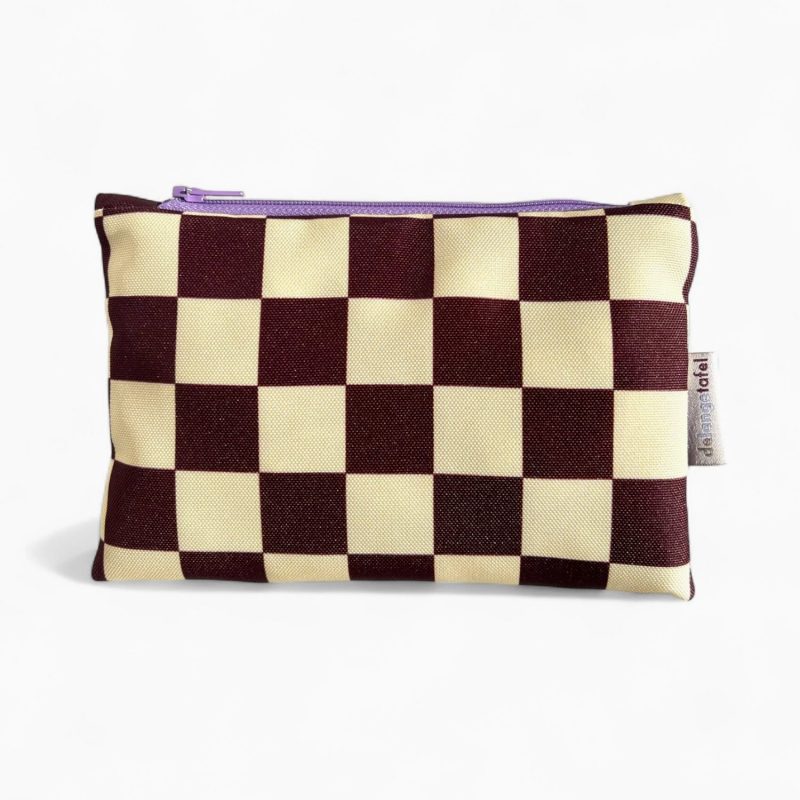 Petite pochette à damier