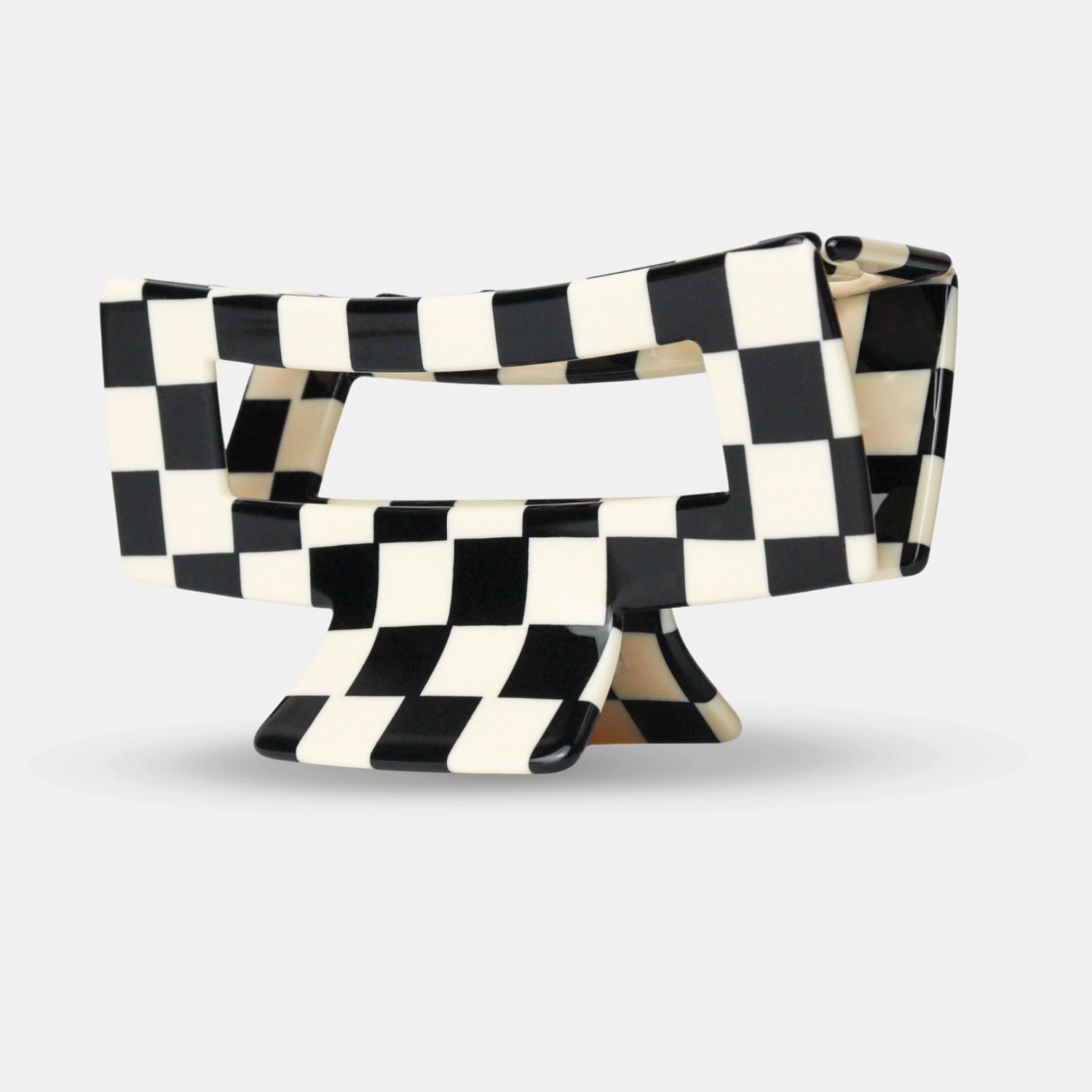 Grosse pince crabe damier noir/blanc – Image 2