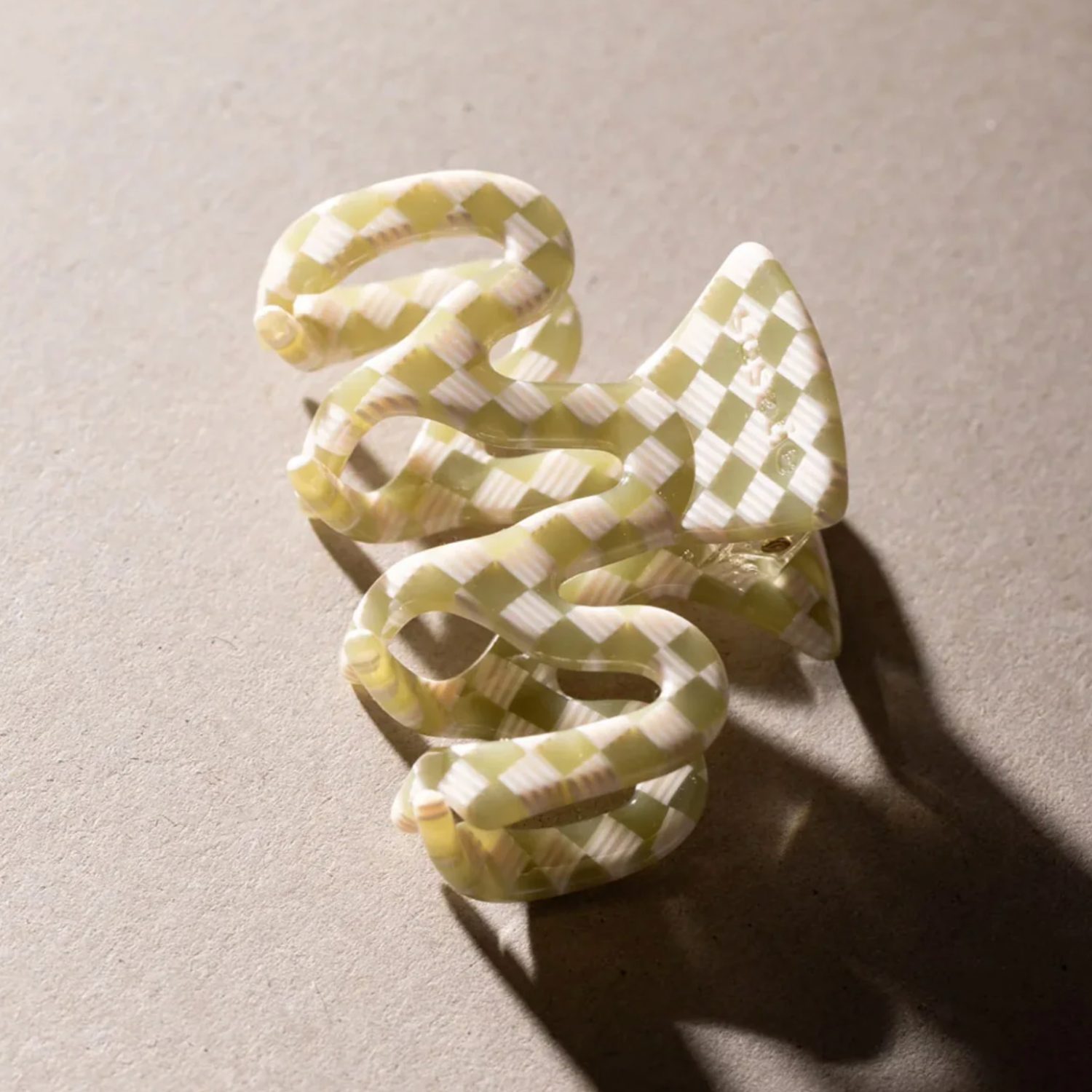 Grosse pince crabe wavy damier vert – Image 2
