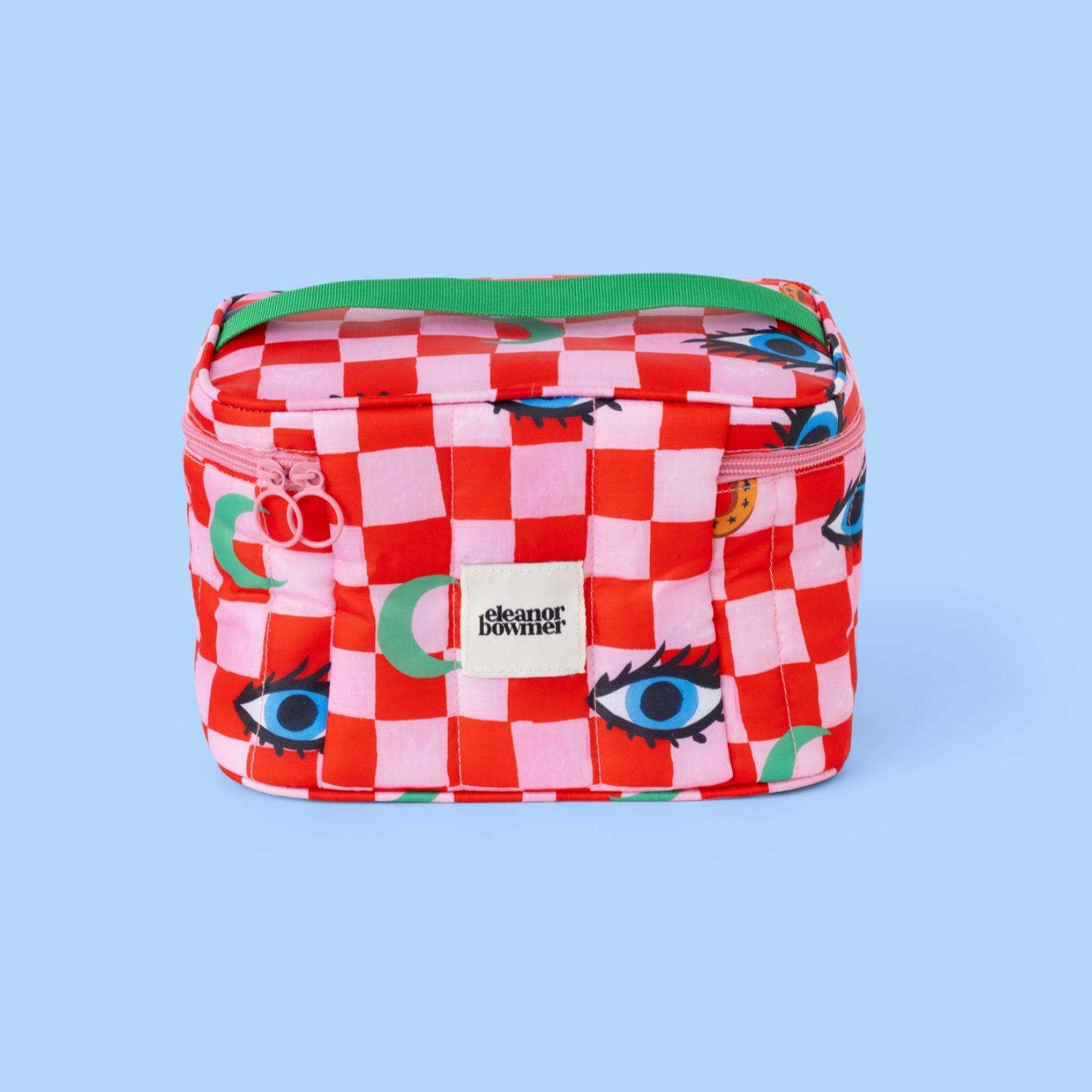 Lunch bag isotherme Damier rouge/rose pop – Image 3