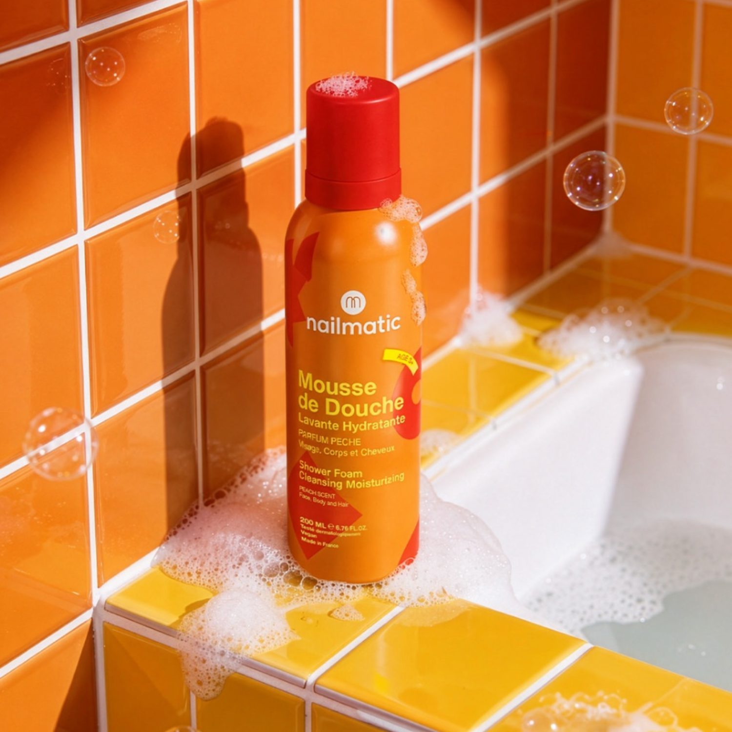 Mousse de douche pêche – Image 2