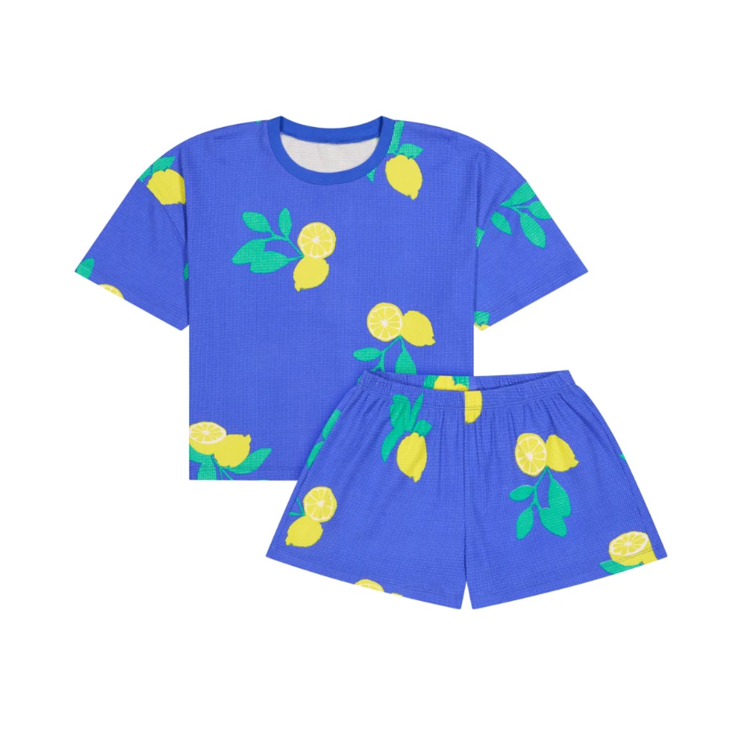 Pyjama Bleu roi citrons M