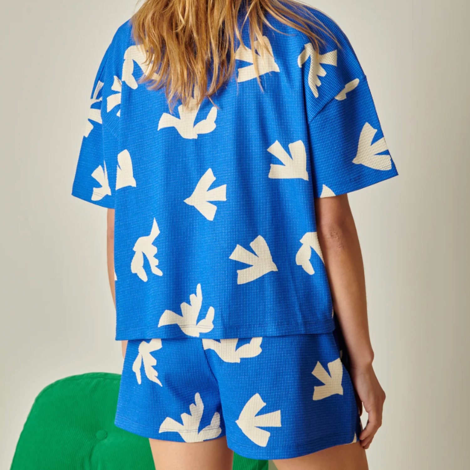 Pyjama Bleu roi oiseaux M – Image 3