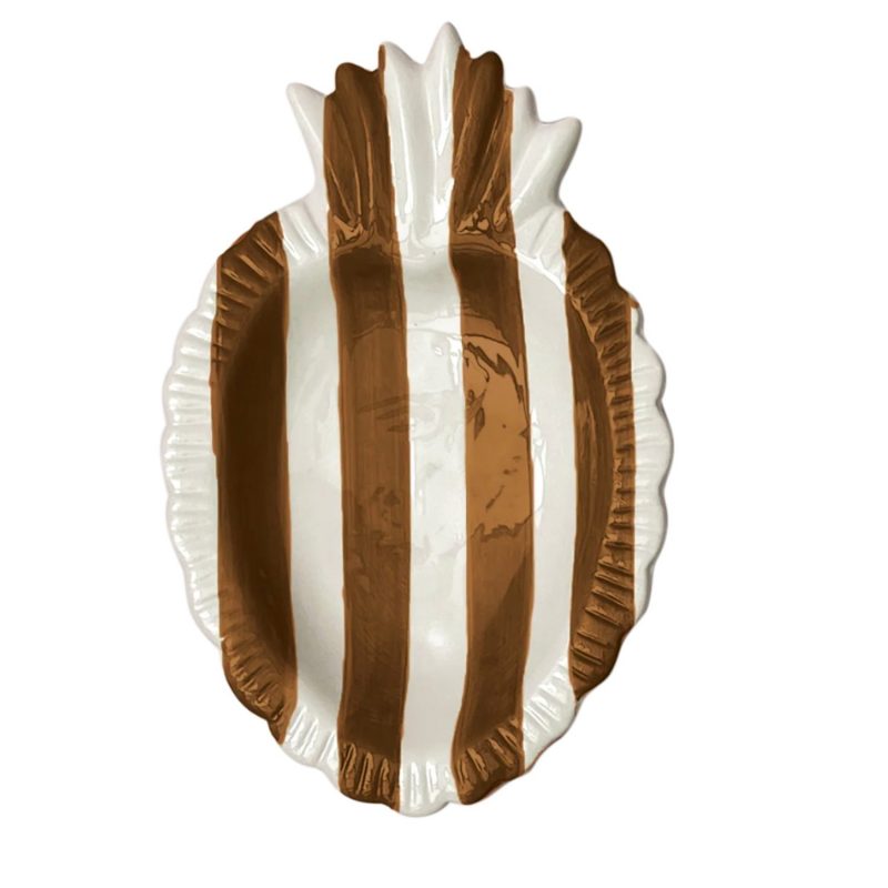 Coupelle Ex-voto stripes marron
