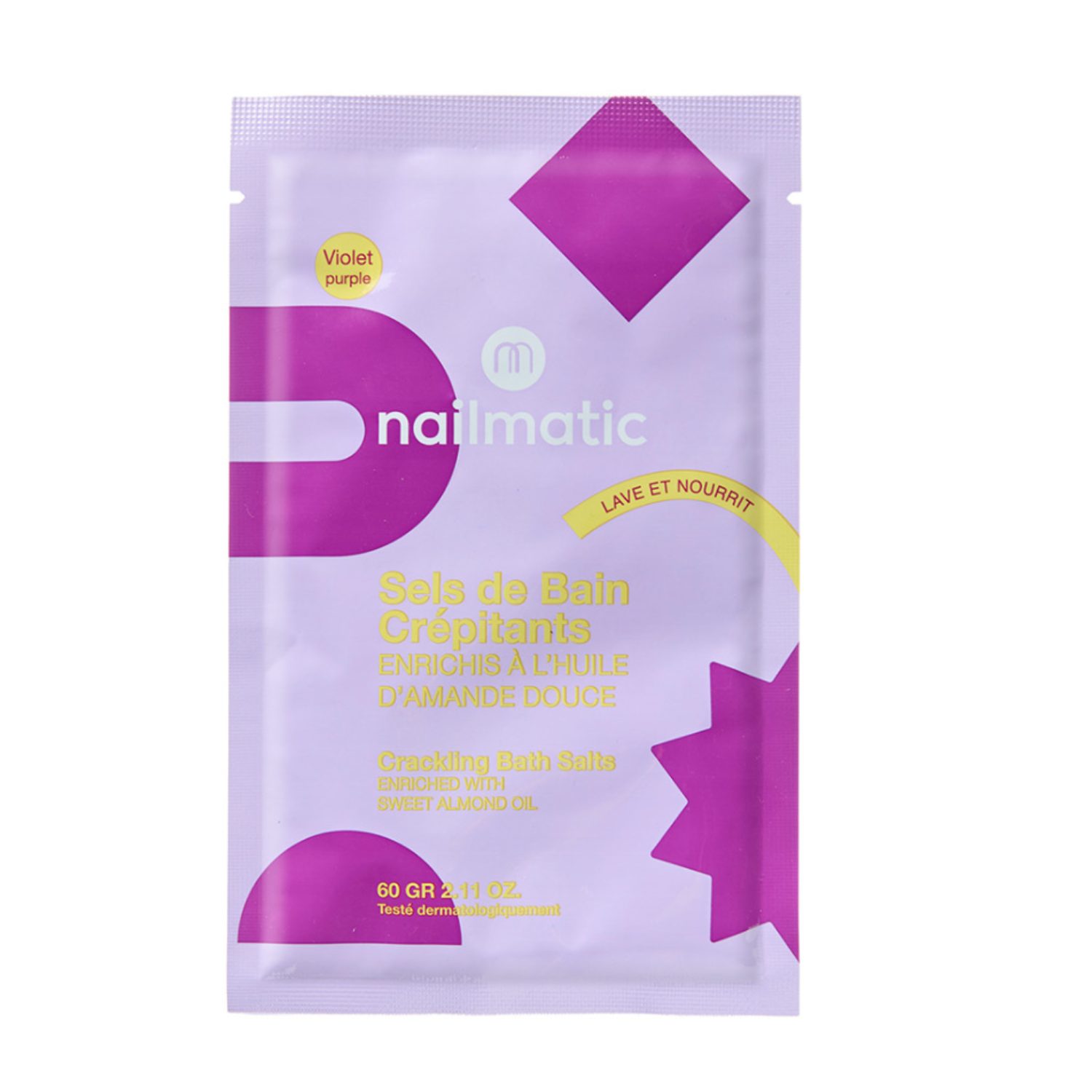 Sel de bain crépitant violet
